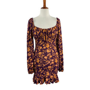 Forever 21 Floral Flounce Mini Dress Size 8
